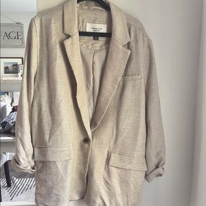 American Eagle Outfitters Women's Tan Blazer